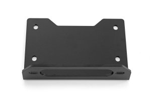 John Deere Gator XUV 835 Winch Mounting Plate - Rough Country - Bolt-On, Dual Bolt Pattern, 3/16 in Steel - Black